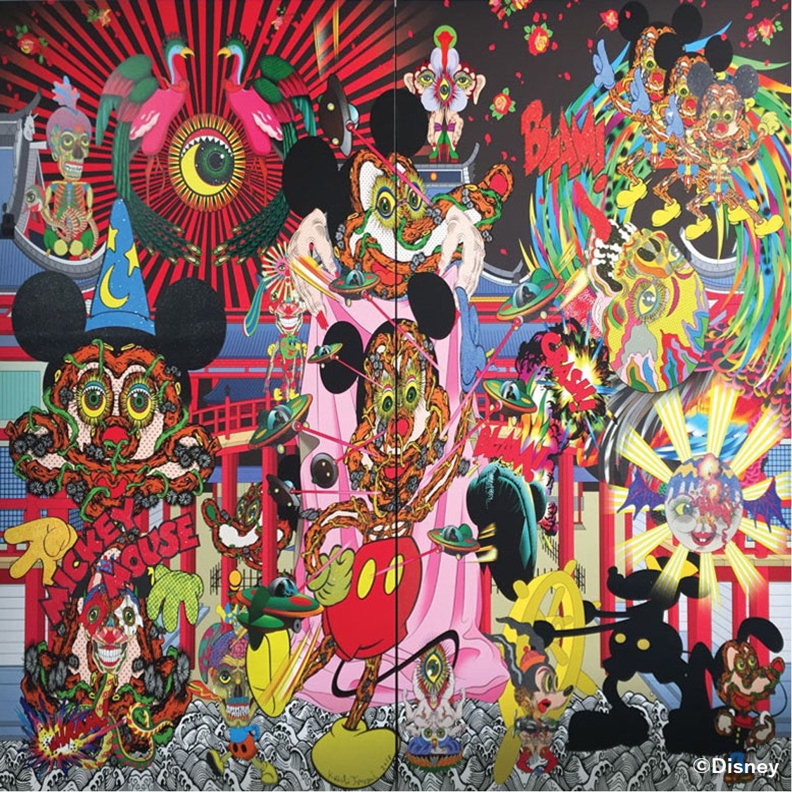 Keiichi Tanaami ”Mickey’s Japan Tourism”（C）Disney