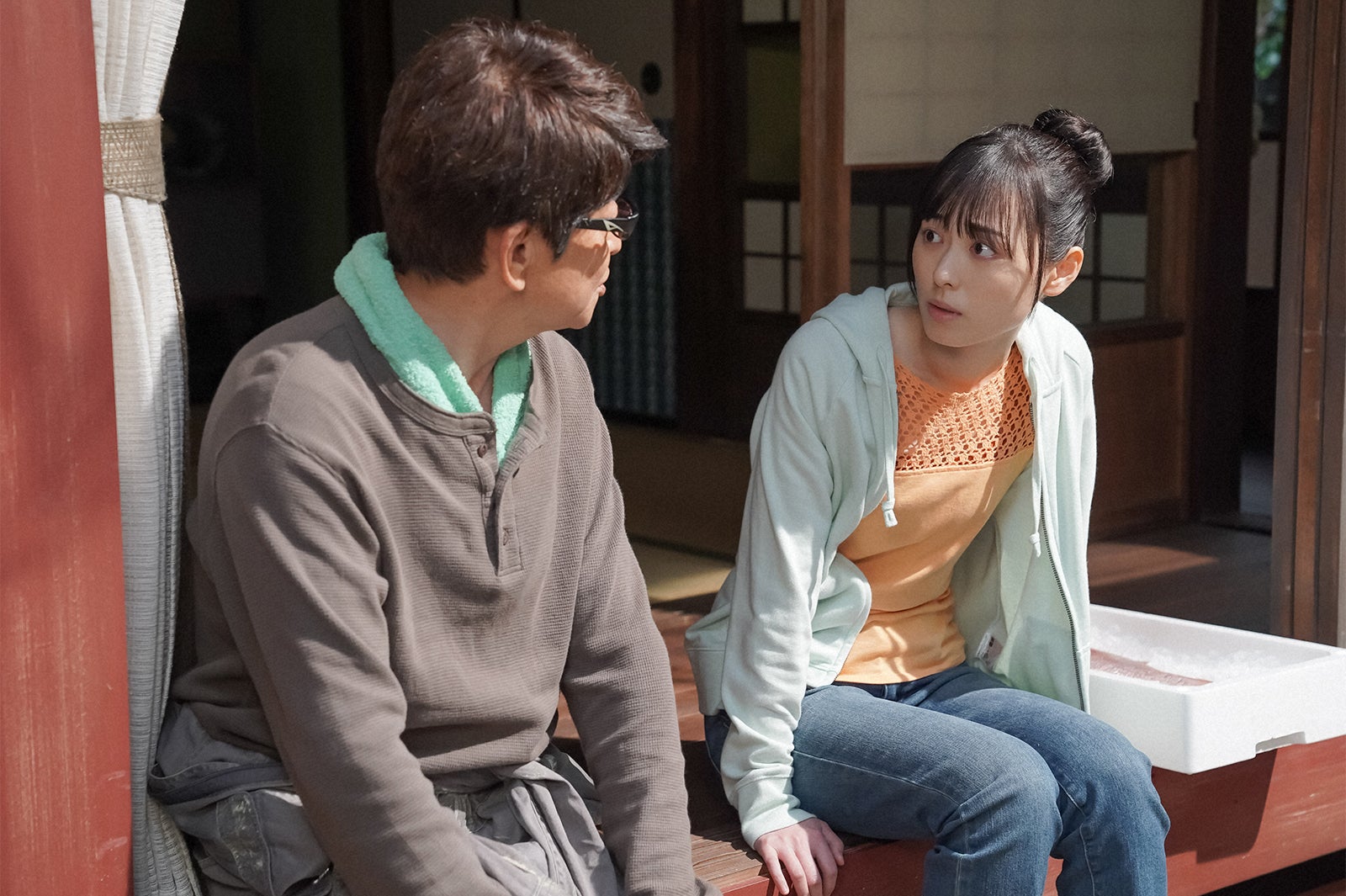 哀川翔、福原遥／「舞いあがれ！」第34話（C）NHK