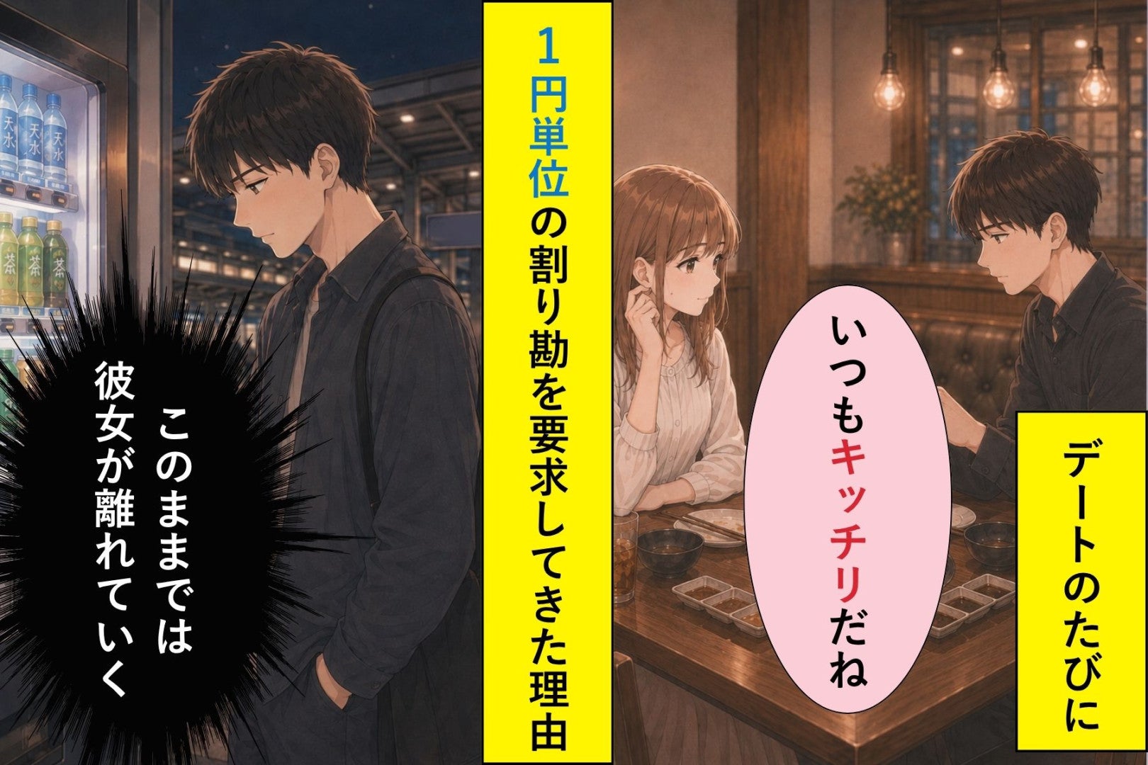 1円単位で割り勘する俺が、彼女に言えなかった習慣