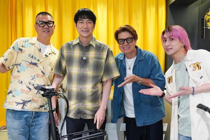 長谷川忍、羽鳥慎一、ヒロミ、佐久間大介(C)日本テレビ