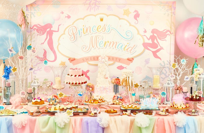 「プリンセス・マーメイドのスイーツパーティー」“人魚姫”テーマのデザートブッフェ