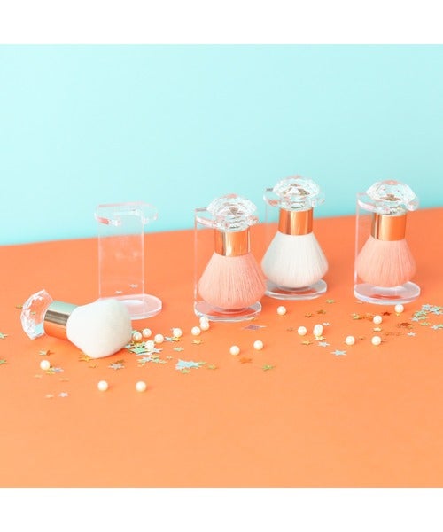 フランフランのクリスタ メイクアップブラシ（スタンド付）