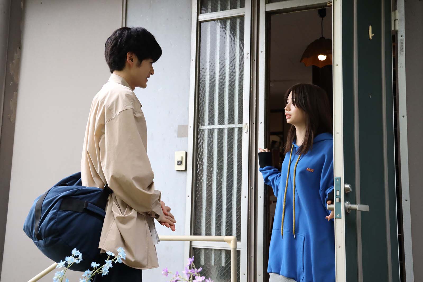 （左から）鈴鹿央士、桜田ひより／「silent」第1話より（C）フジテレビ