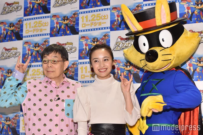 原ゆたか氏、百田夏菜子、ゾロリ (C)モデルプレス