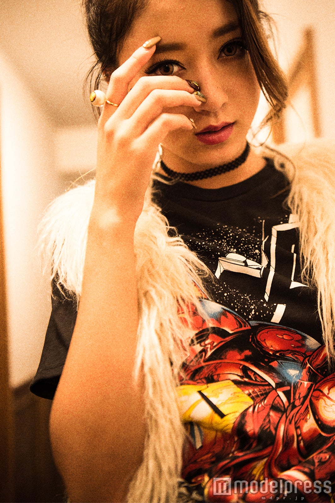 みちょぱ×アイアンマン （C）モデルプレス