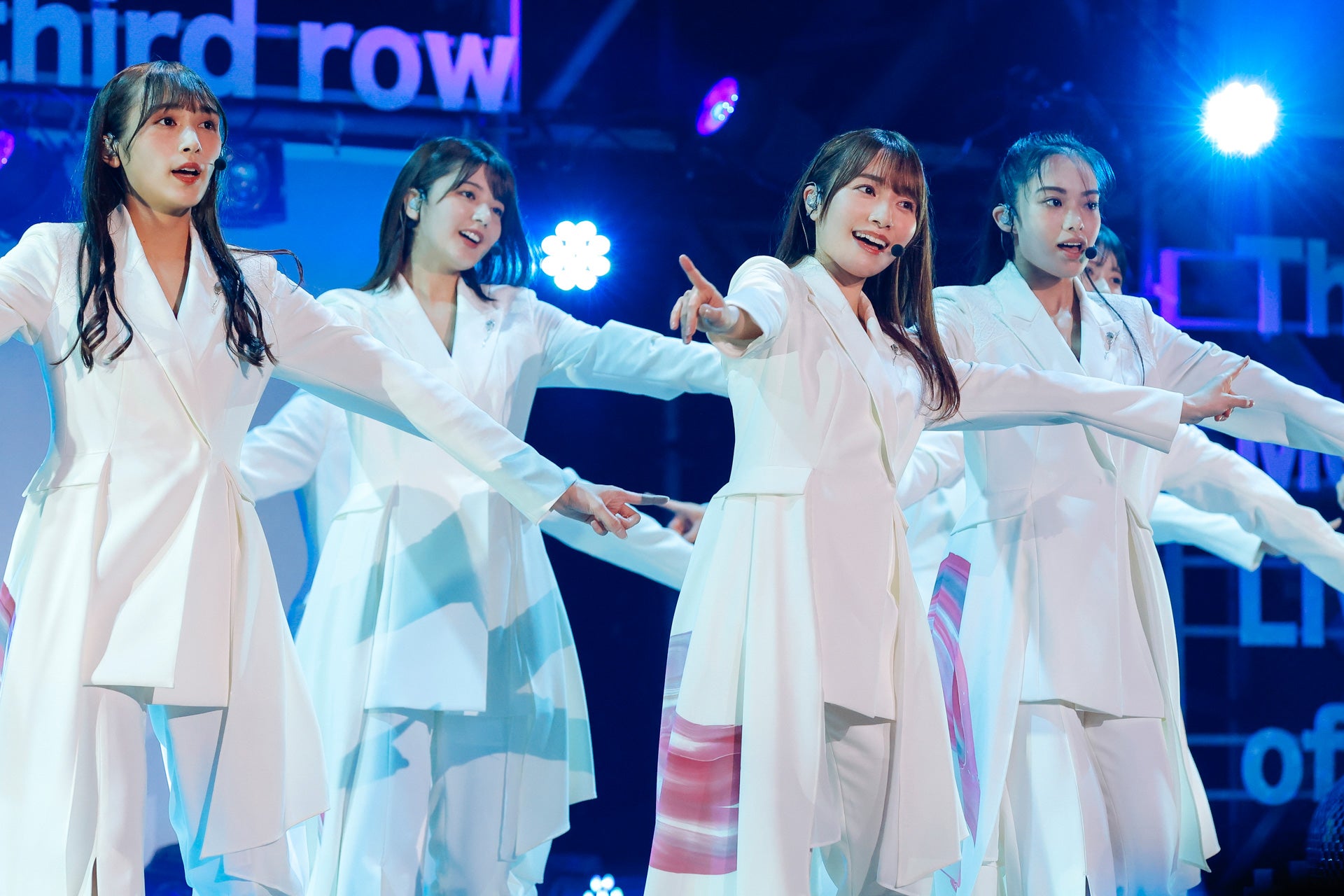 渡辺梨加、関有美子、守屋麗奈、遠藤光莉「櫻坂46 BACKS LIVE！！」／撮影：上山陽介