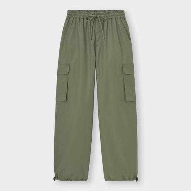 GU　ボトムス　パンツ　カーゴプルオンパンツ
