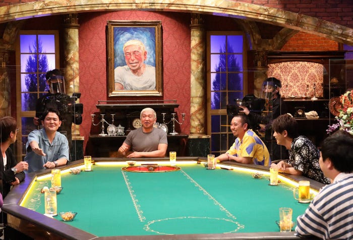 (左から)大竹一樹、ノブ、松本人志、大悟、古市憲寿、せいや(C)フジテレビ