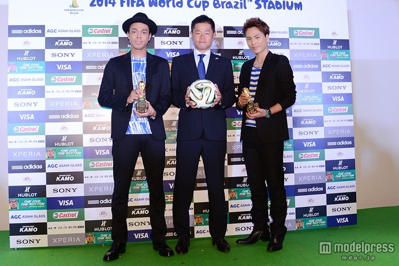 （左より）EXILE・NESMITH、小倉隆史、三代目J Soul Brothers・登坂広臣