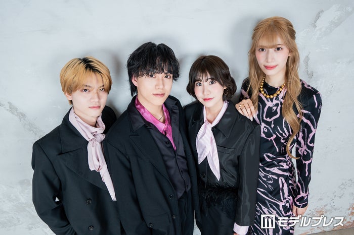 モデルプレス読者モデル（左から）橘大地、Keishi、竹田えみり、ARISA（C）モデルプレス