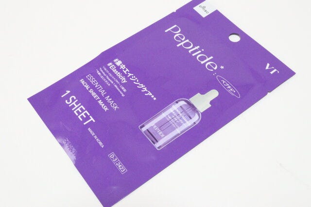 ダイソー VTエッセンシャルマスクPE【シートマスク】 ダイソーのVTエッセンシャルマスクPE【シートマスク】のビジュアル