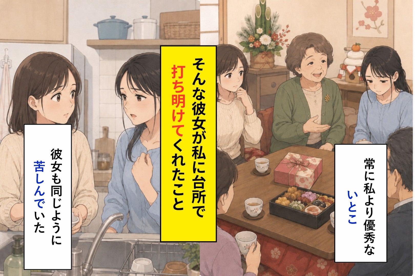 「同じ歳なのに」いとこと比べられた私が聞いた本音