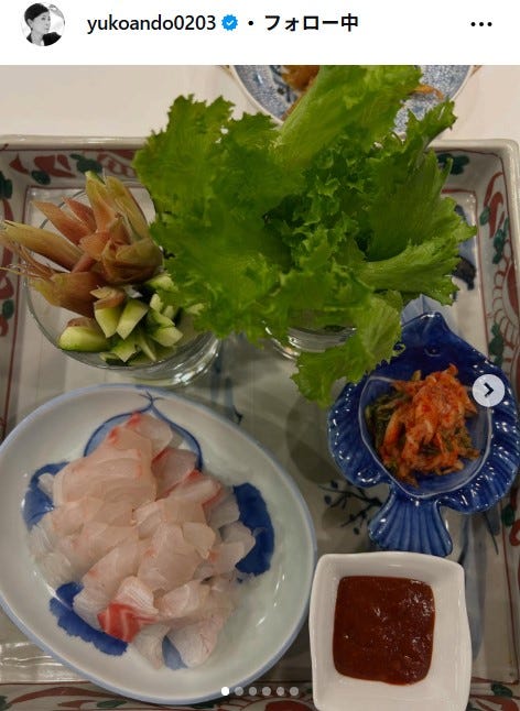 安藤優子Instagramより