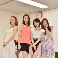 舞台「女子高」に出演する（左より）荒井奈緒美、熊澤枝里子、梨里杏、杉ありさ