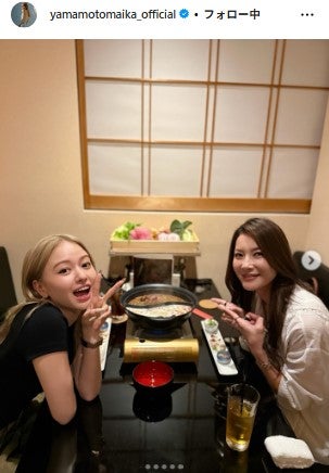 山本舞香、瀬戸朝香／山本舞香Instagramより