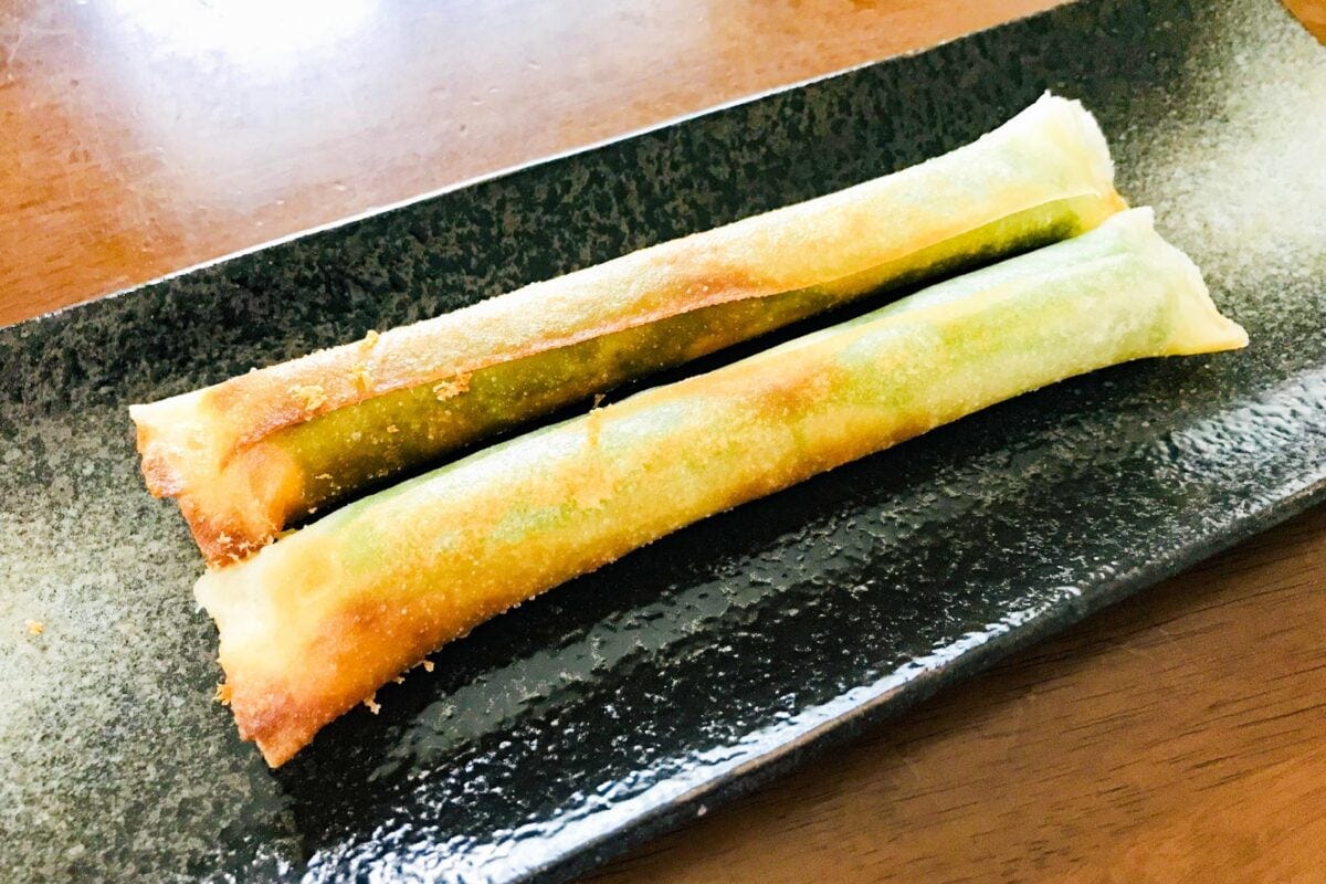 オクラの春巻き