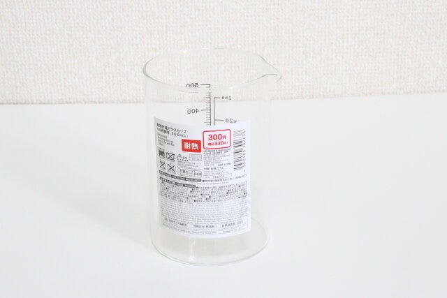 耐熱計量ガラスコップ（お米兼用、500mL）　パッケージ