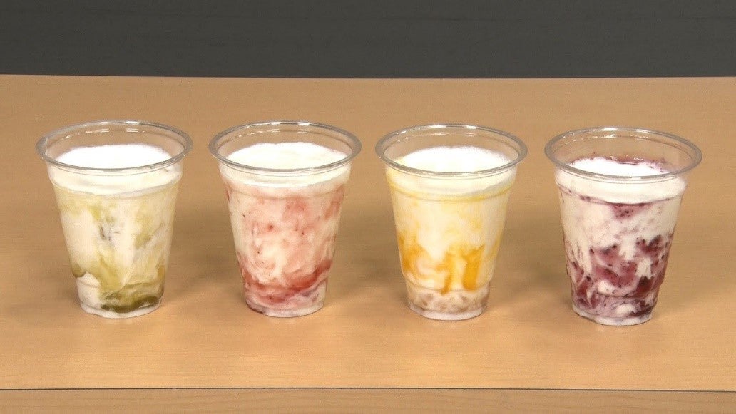 明治ブルガリアのむヨーグルトを使ったリア突ラッシー（C）ABCテレビ