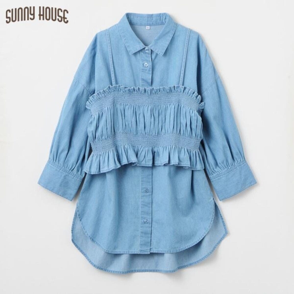 しまむらのビスチェ＆シャツ（SUNNY