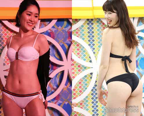 美ヒップ&バストがあらわに…!SEXY生着替えに興奮の渦<深夜の生脱ぎトレンド水着チェック>