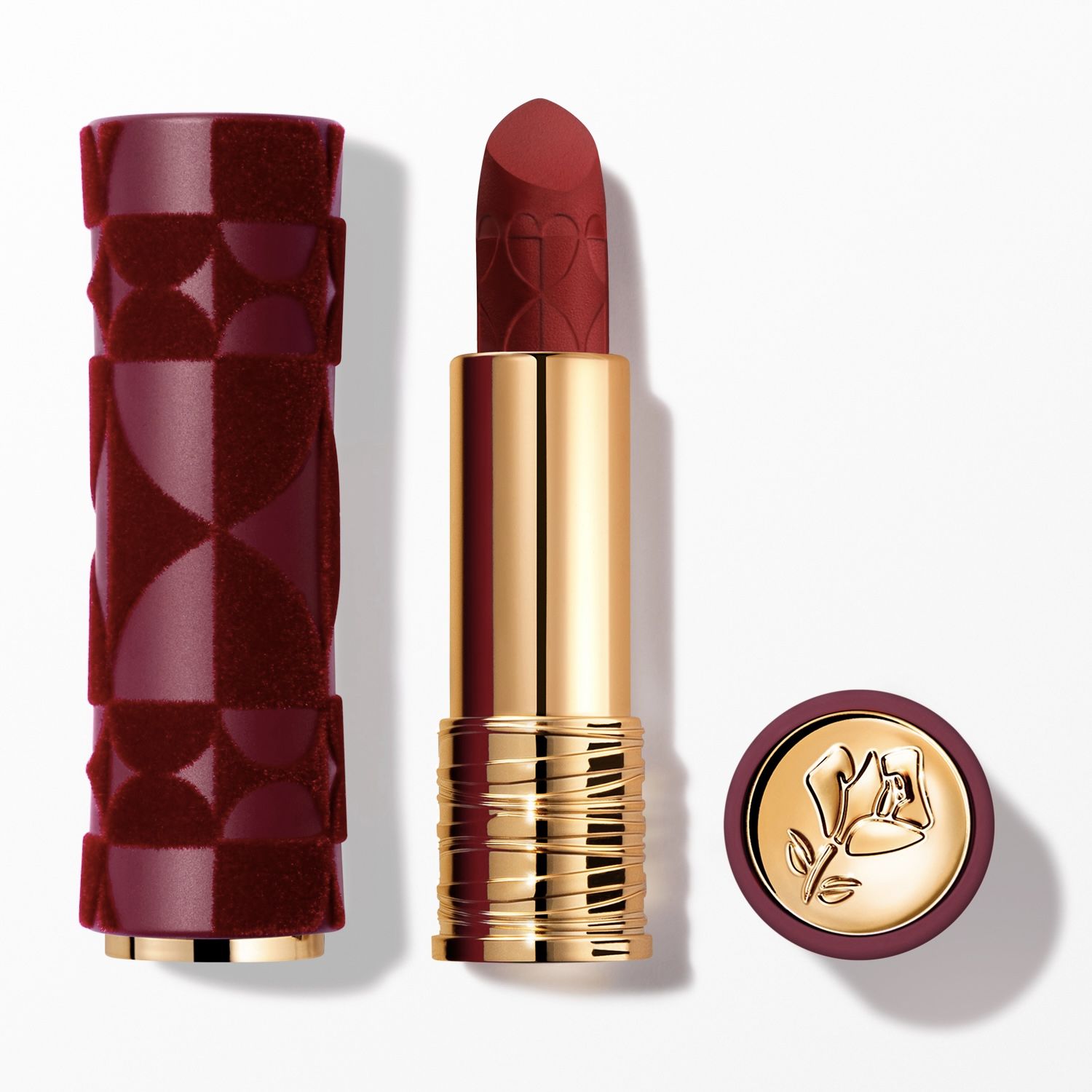 ランコムのマット仕上げルージュがハートに見える幾何学模様のデザインにドレスアップ