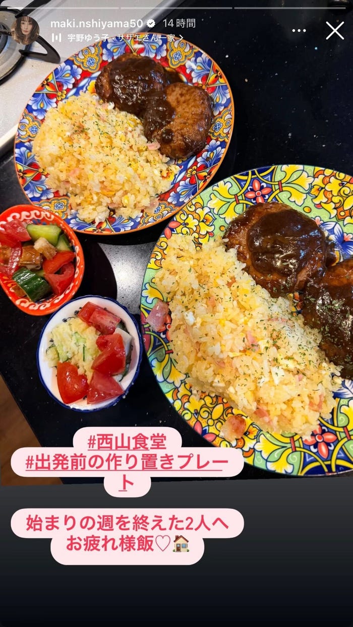 西山茉希Instagramストーリーズより