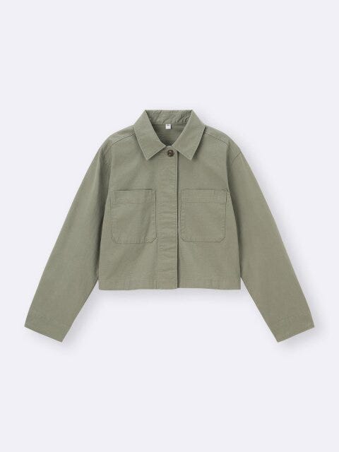 GU 10アイテム 着回し 7日間コーデ EccO イラスト GU ワークジャケット