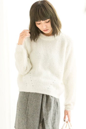 シンプルシャギーニット「Re:EDIT by GALSTAR」2,798円（税込）／画像提供：Re:EDIT by GALSTAR