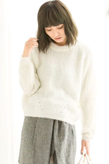 シンプルシャギーニット「Re:EDIT by GALSTAR」2,798円(税込)/画像提供:Re:EDIT by GALSTAR