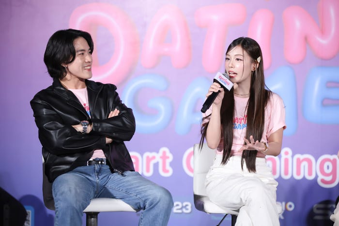 「Dating Game~口説いてもいいですか、ボス!?~」記者会見の様子(C)datinggame2025