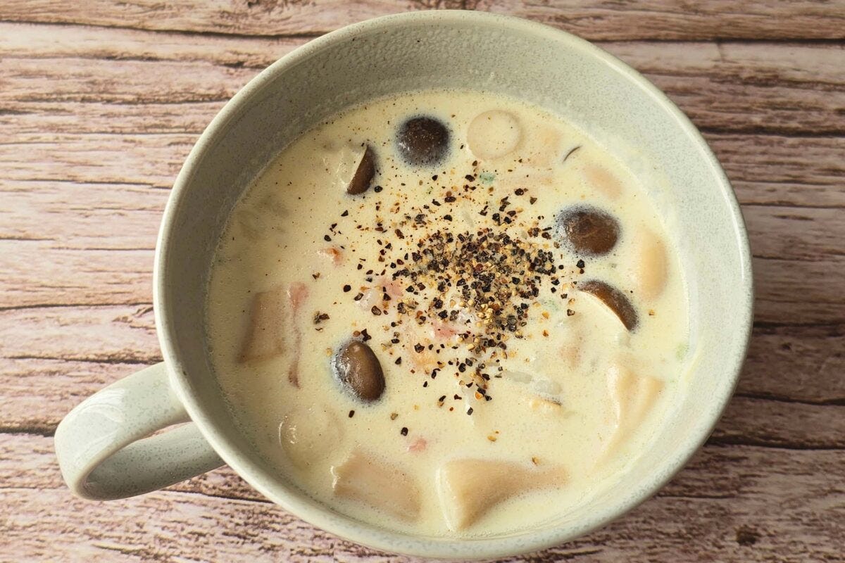 マグカップでチーズリゾット・完成