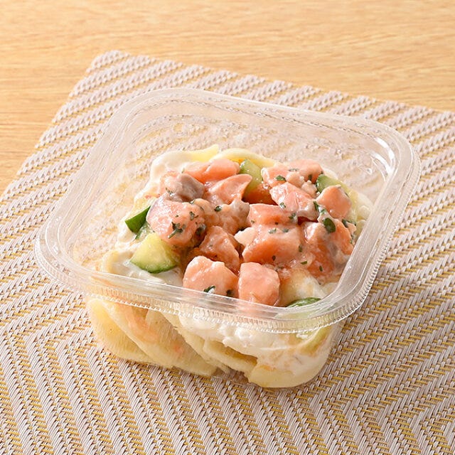 ファミリーマート　ファミマ　ちょいデリ　サーモンタルタル　彩り野菜＆パスタ