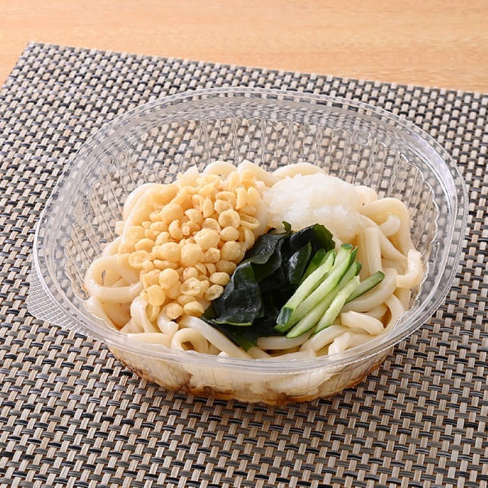 冷したぬきうどん/冷しぶっかけうどん/三種具材の冷しうどん(提供写真)