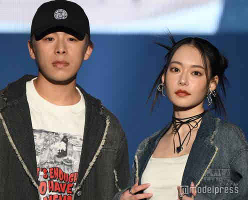 なこなこカップル・なごみ、ジャケットから美肩チラリ こーくんと色違いコーデ披露【TGC松山2024】