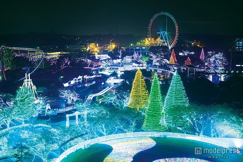ジュエルミネーションの様子／画像提供：よみうりランド