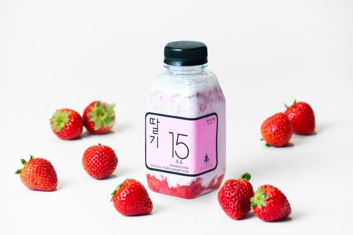 生タピオカ専門店 タピックス 韓国いちごミルク クロッフル とちおとめを贅沢に使用 女子旅プレス