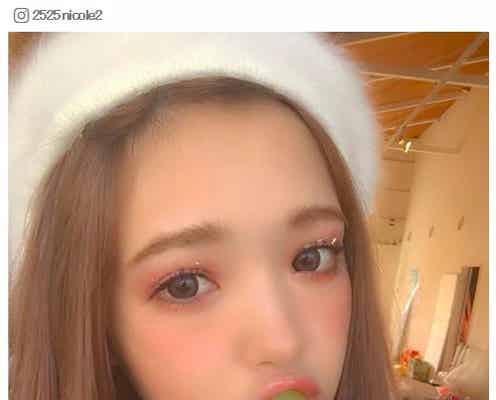 藤田ニコルの“デコ出し”ショットに反響「大人っぽい」「でこるん可愛すぎ」