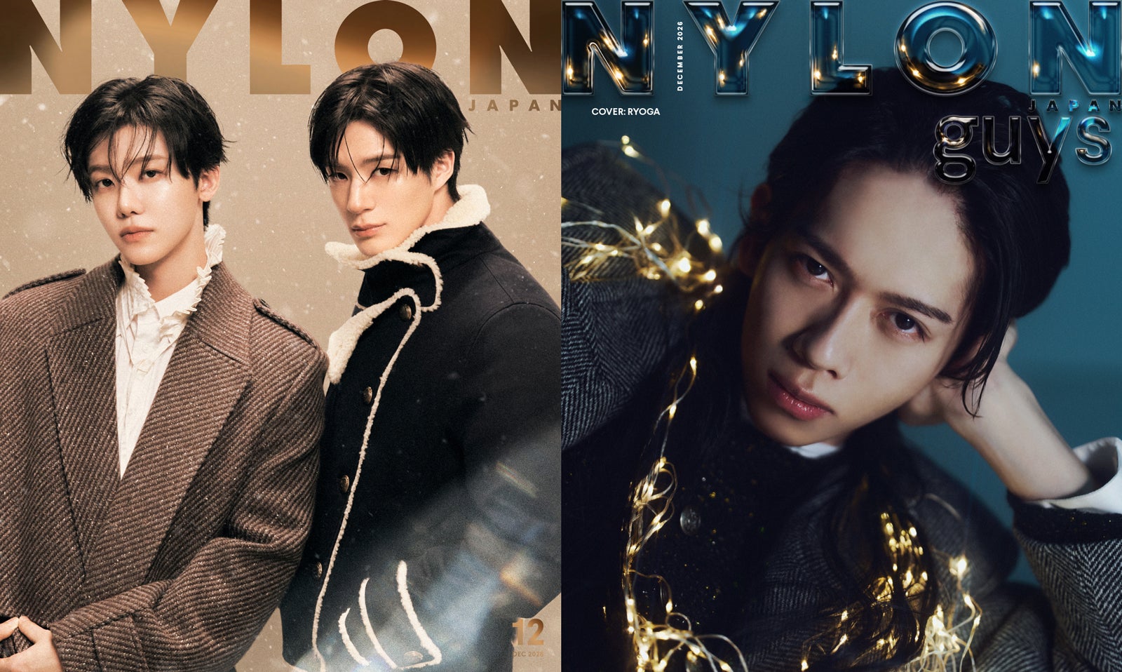 ジェノ＆ジェミン、リョウガ（C）NYLON JAPAN