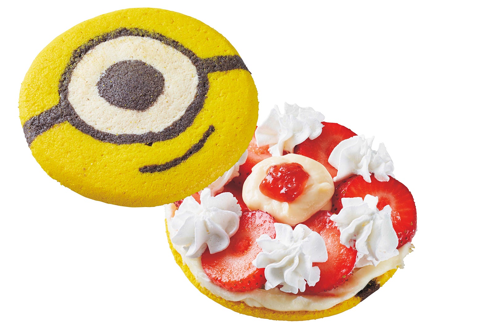 サンタ・ミニオン・クッキーサンド～ストロベリー・ショートケーキ～／画像提供：ユー・エス・ジェイ