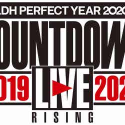 「LDH PERFECT YEAR 2020 COUNTDOWN LIVE 2019▶2020 “RISING”」ロゴ （提供写真）