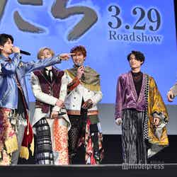 （左から）田中樹、高地優吾、京本大我、ジェシー、松村北斗、森本慎太郎（C）モデルプレス