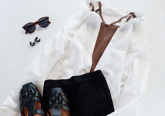 しまむら　トップス　レイヤードコーデ