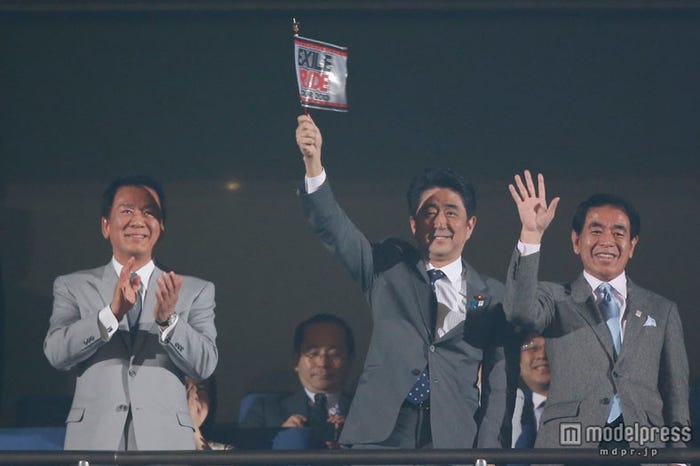杉良太郎、安倍晋三首相、下村文部科学大臣
