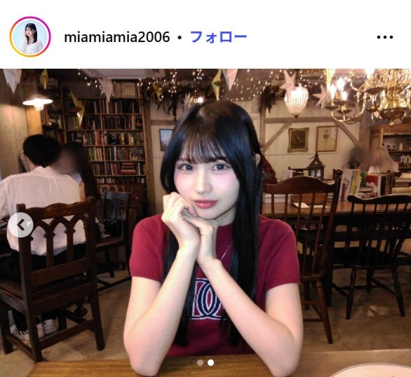 藤田みあInstagramより