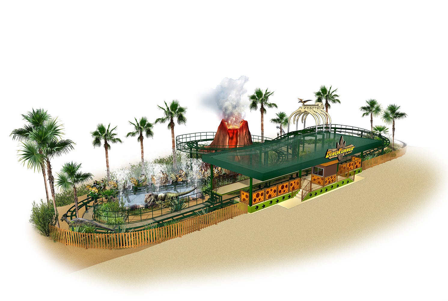 よみうりランド、“恐竜”テーマの新アトラクション2種が今夏誕生