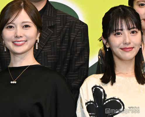 浜辺美波&白石麻衣、対照的なドレス姿で美スタイル披露  会場華やかに彩る【アンダーニンジャ】