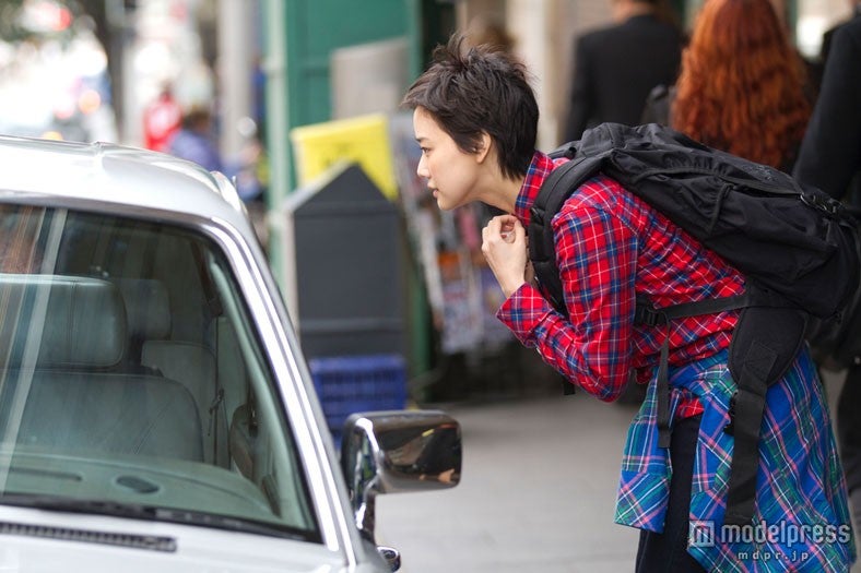 蒼井優／新CM「check」篇メイキングショット