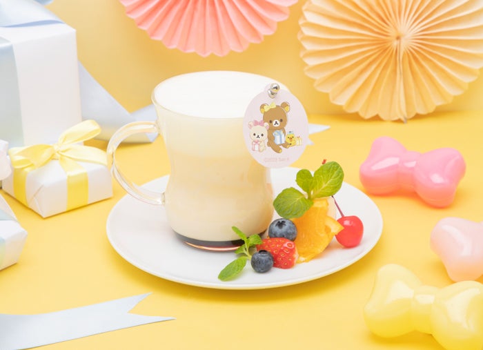 ほっと、のむプリン税込1,210円（C）2023 San-X Co．，Ltd．All Rights Reserved．