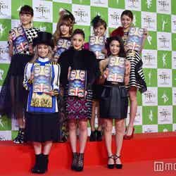 Happiness（前列左から）YURINO、藤井夏恋、川本璃（後列左から）須田アンナ、MIYUU、SAYAKA、楓（C）モデルプレス