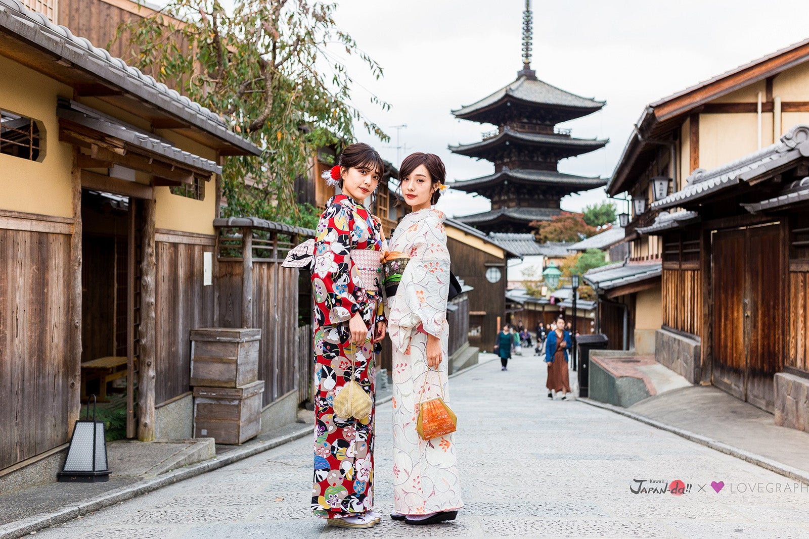 前田希美＆内山愛が着物で京都散策　インスタ映えスポットへ